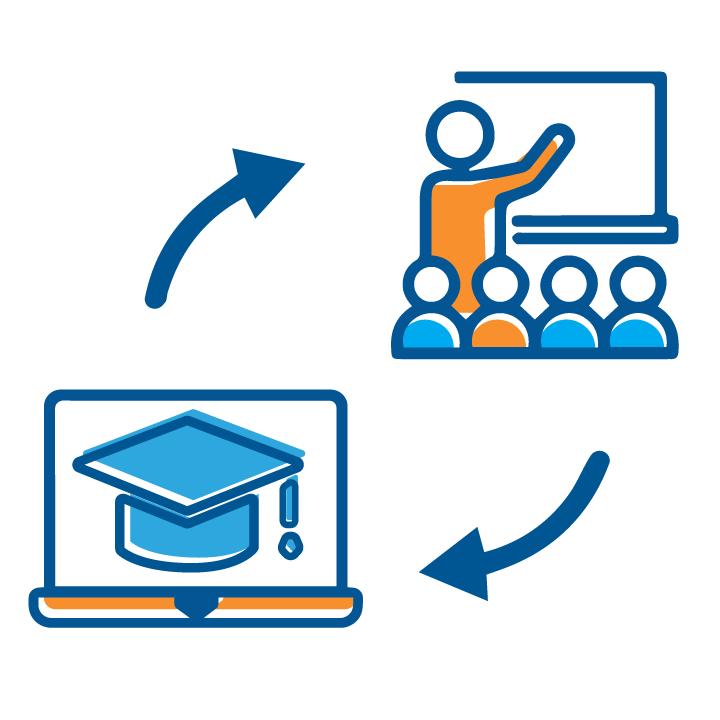 Hybrid teaching options icon