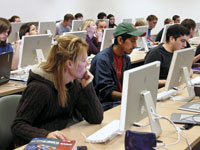 Digital Arts students at West Campus