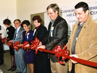 Ribbon cutting at the Community Performing Arts and Learning Center