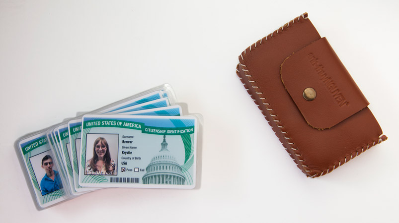 ID cards and wallet