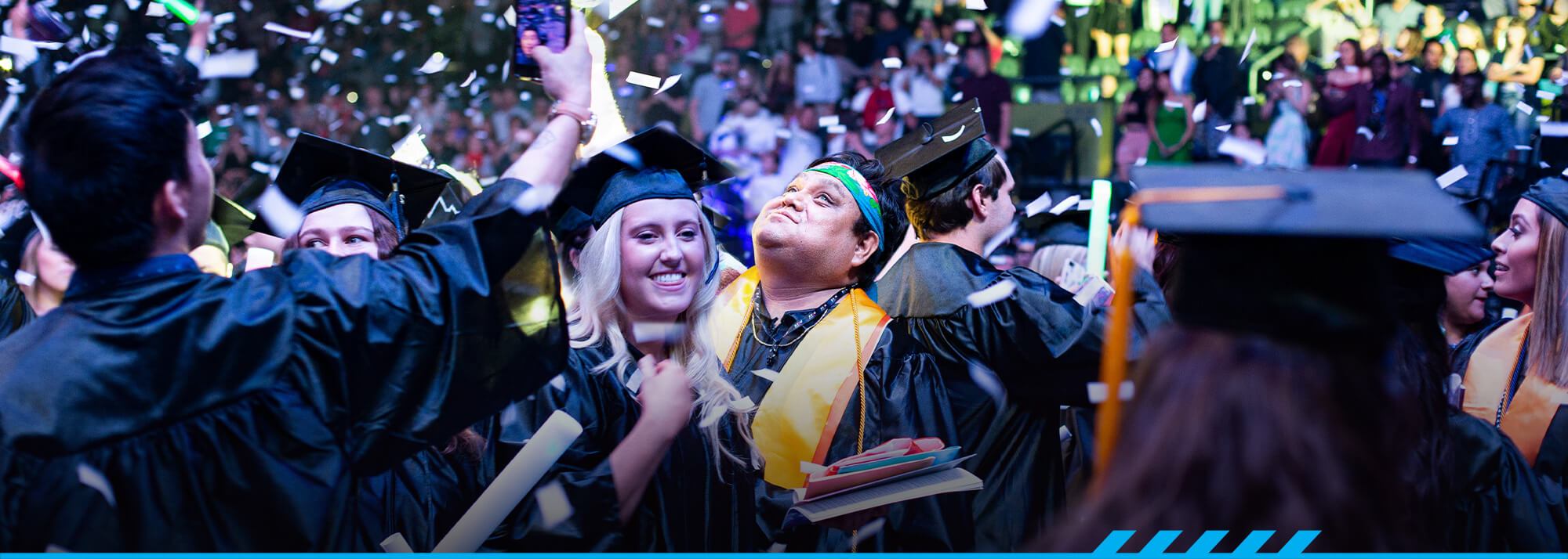 Graduates celebrate at the TCC arena in Tucson.