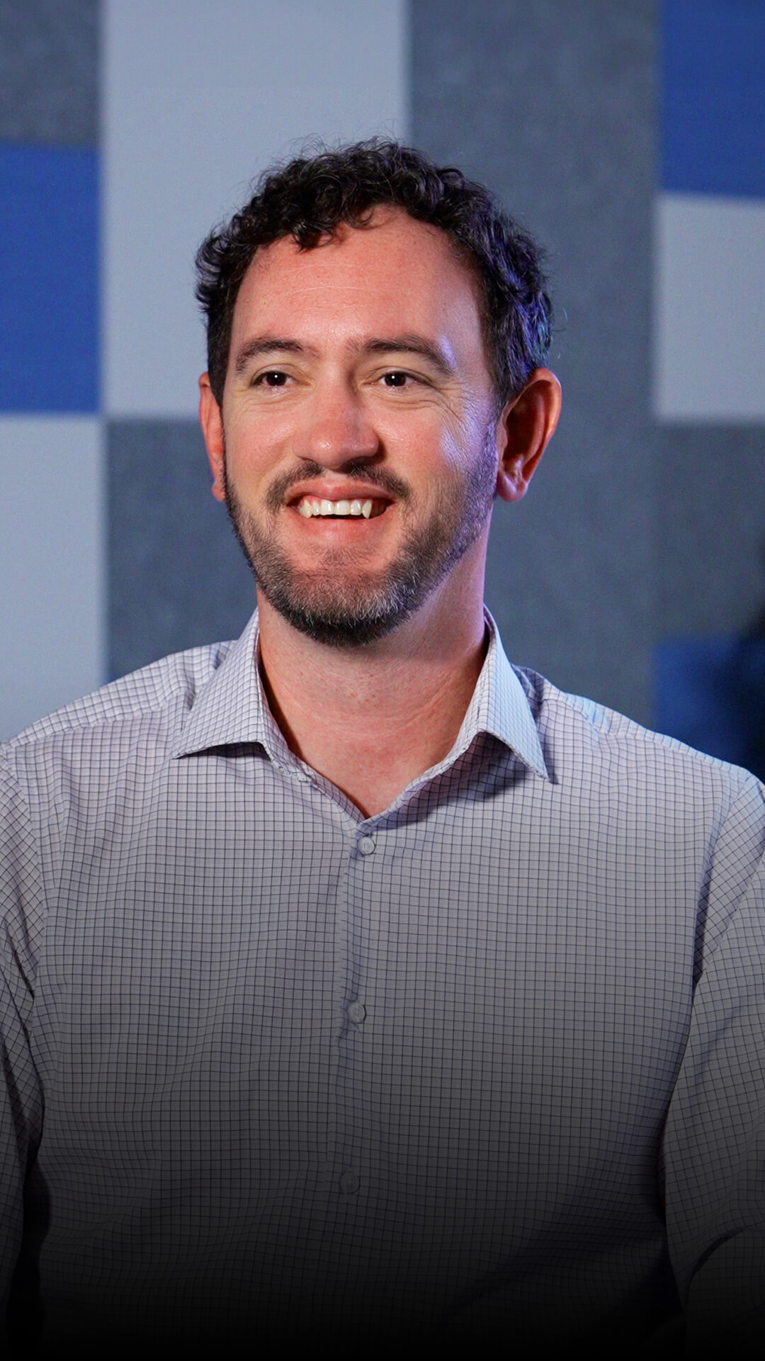 Fred poses for the camera.