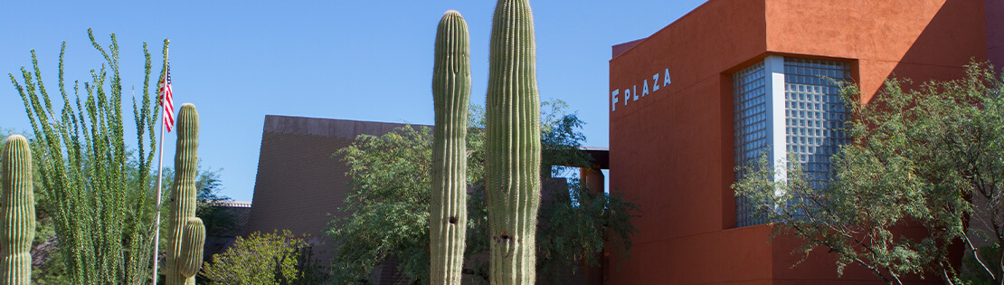 An outside image of Pima's Desert Vista Campus