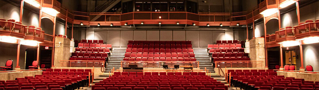 an interior shot of the Center for the Arts