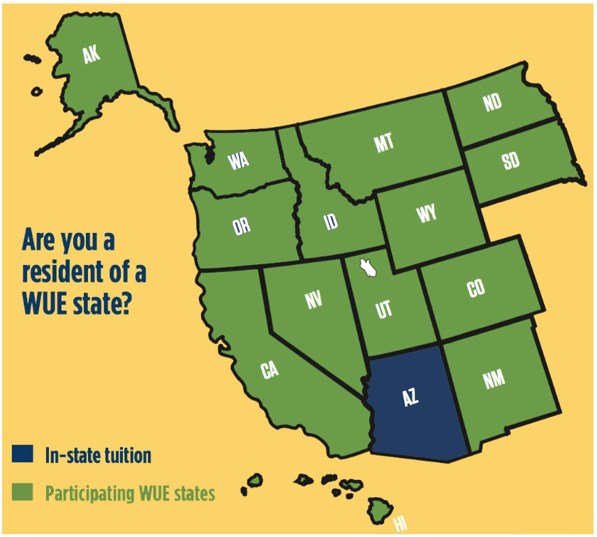a Map of participating WUE States